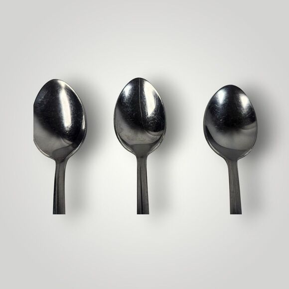 Imperial Iced Tea Spoons Noreen FALCON Stainless Steel  Set of 3 Made In USA - Picture 4 of 7